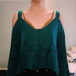Teal blouse